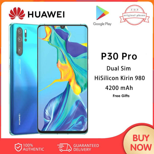 HUAWEI P30 Pro Smartphone Android Phone 6.47'' 256GB 40MP+32MP Cellphones Dual SIM Google Play Store Mobile phone Global Version - Price Value Store