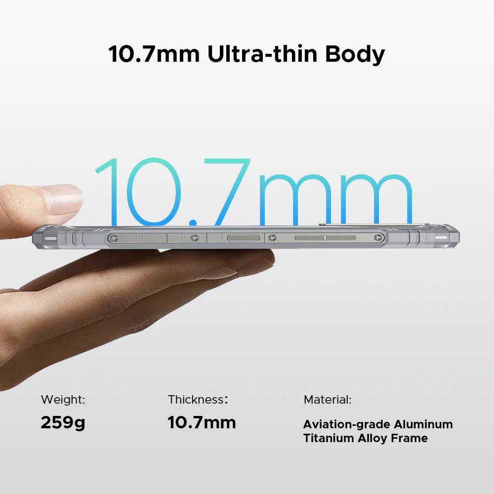 DOOGEE Blade10 Pro Energy Rugged Phone 6.56'' Screen 10.7mm Ultra-thin 6GB RAM 256GB ROM 6150mAh Battery Android 15 Smartphone - Price Value Store