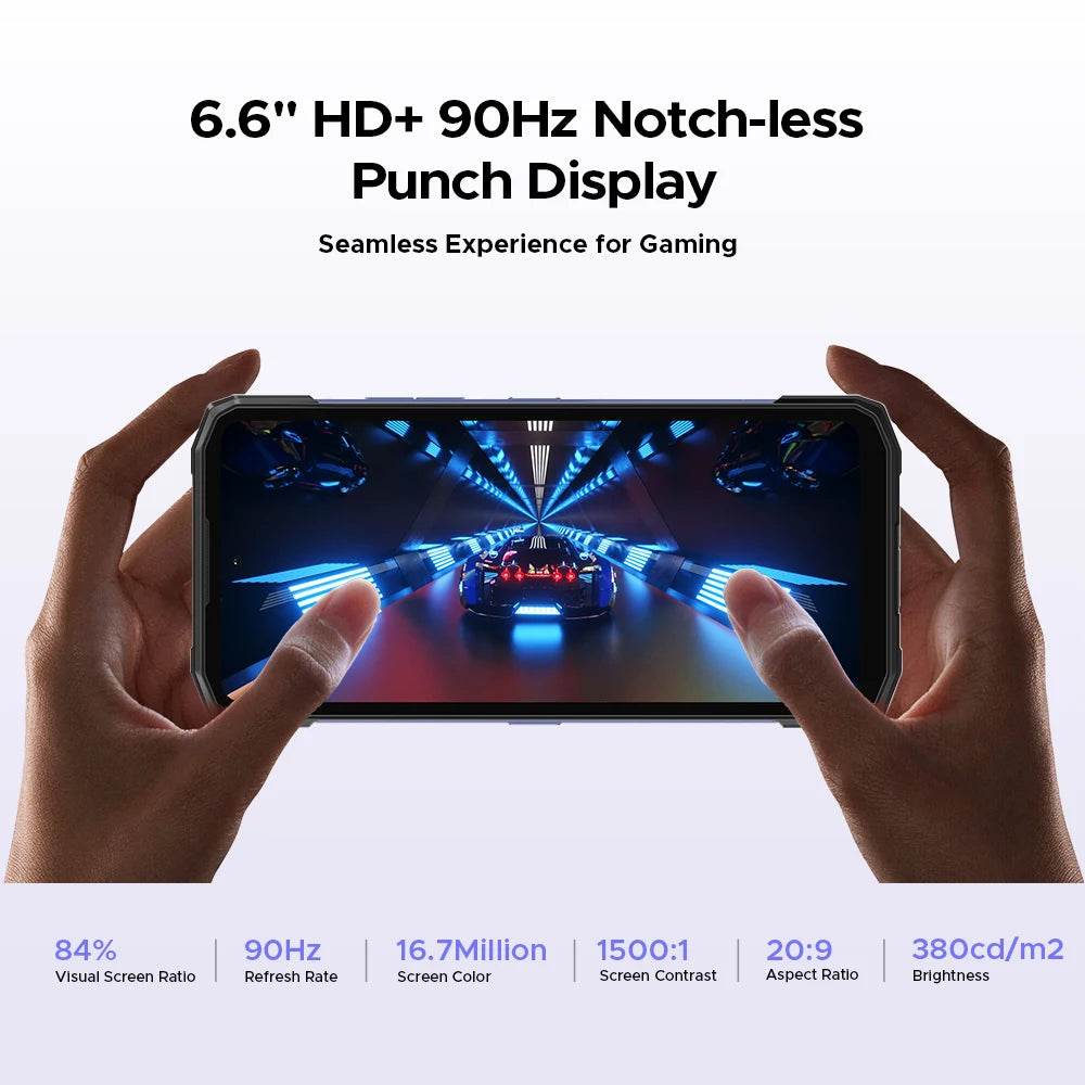 Global Version DOOGEE Blade20 Rugged Phone Gemini AI 10300mAh Battery 6.6'' HD+ Screen 4GB 128GB Android 15 Smartphone NFC - Price Value Store