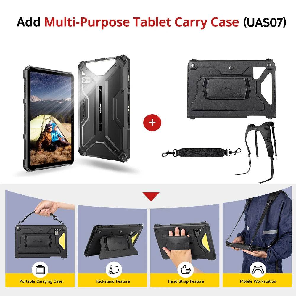 5G Rugged Tablet Ulefone Armor Pad 4 Ultra IP68/IP69K LED Light 11800mAh Battery,fast charging 16GB+256GB 50MP - Price Value Store