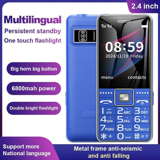 GSM 2G BAR Phone G600 Dual SIM Card 6800mAh Battery SOS Big Key 2.4Inch Screen Mobile Cellphone For Old Man Woman MP3 Recoder - Price Value Store