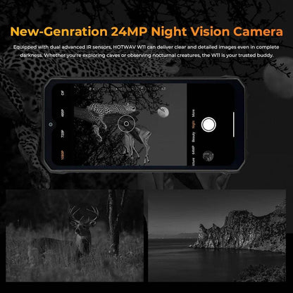 HOTWAV W11 Rugged Phone 6.6'' FHD+12GB+256GB 20800mAh Battery smartphone 64MP Camera Android 13 NFC Mobile Phone - Price Value Store
