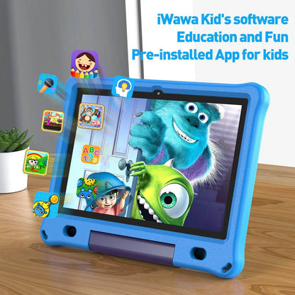 Pritom 10.1 Inch Kids Tablet Android 12 WIFI 6 Quad Core Processor 3GB RAM 64GB ROM YouTube with EVA Protective Case - Price Value Store