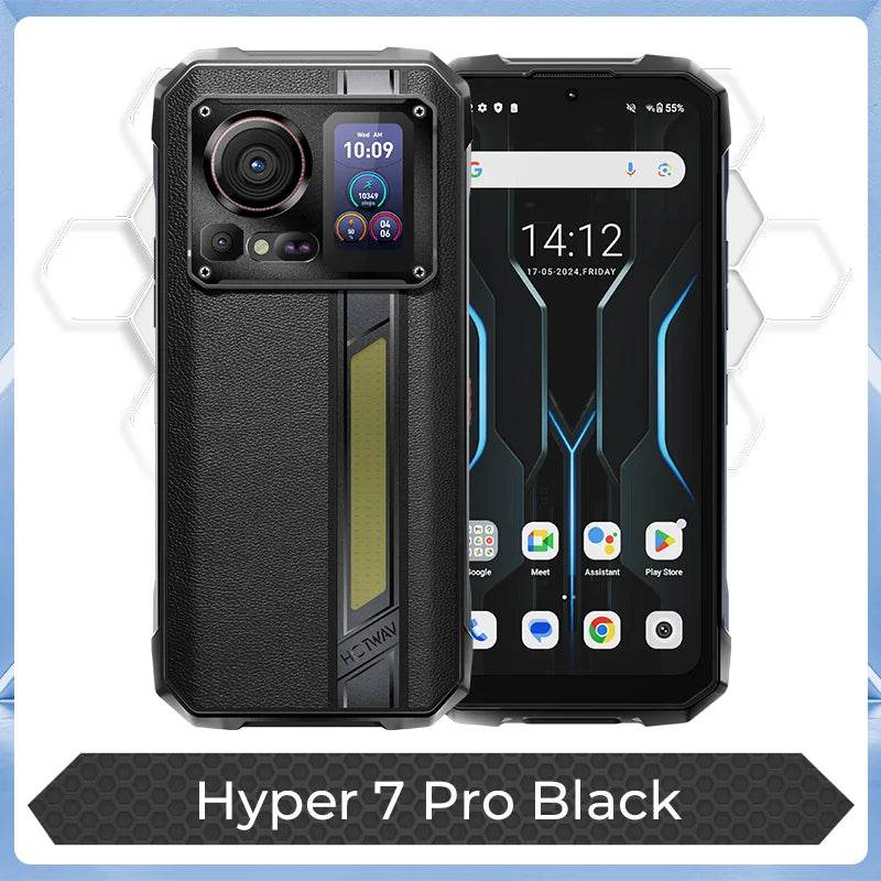 HOTWAV Hyper 7 Pro 5G Rugged Phone 200MP Android 14 6.6'' FHD+ 120Hz Smartphone 36(16+20)GB 256GB 10800mAh 33W Mobile Phone - Price Value Store