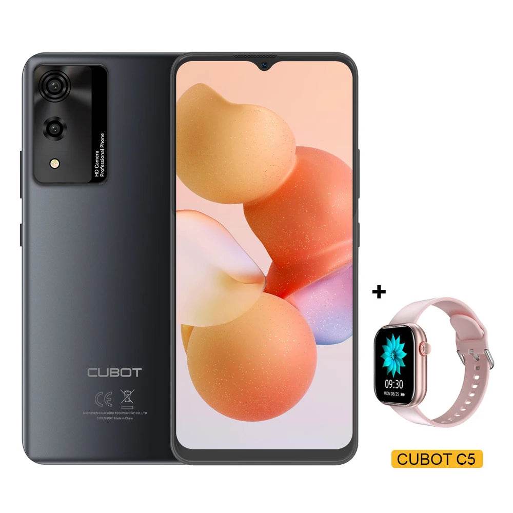 Android Smartphone Cubot A10, 12GB RAM (4GB+8GB), 128GB ROM, Octa-core, 6.56-Inch 90Hz Screen, 5100mAh, 48MP, 5G WiFi, 4G Phone - Price Value Store