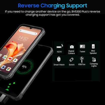 Blackview BV5300 Plus Rugged Phone 8GB 128GB Andriod 13 Helio G72 6.1'' HD Display 6580mAh 13MP Camera Waterproof 4G Cellphone - Price Value Store