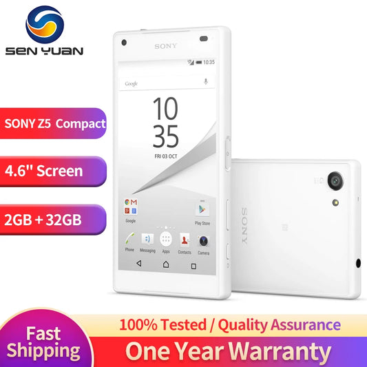 Sony Xperia Z5 Compact E5823 SO-02H Original Unlocked Smartphone RAM 2GB ROM 32GB Android 4.6" 23MP 1080P Z5 MINI Mobile Phone