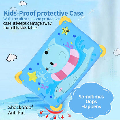New 7 Inch 5G Pad Cartoon Pattern Kids' tablets Android Learning Education Tablet PC Kids-Proof protective Case Tablet 4000mAh - Price Value Store