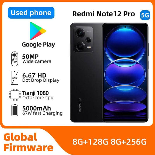 Redmi note 12 pro 5G Android 6.67 inch 8GB RAM 256GB ROM Unlocked All Colours in Good Condition Original used phone - Price Value Store
