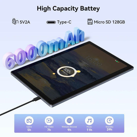 Adreamer Tablet Android11 10.1 Inch 1280x800 IPS Display RK3566 Quad Core 4GB 32GB 6000mAh Wifi Cheap Tablets PC for Kid/Student - Price Value Store