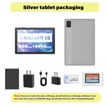 ANRY 2025 10.1 Inch 5G Wifi A523 Tablet Android 15 8GB(4+4Expand) RAM+64GB ROM IPS Display 5000Mah Dual Camera Octa-core Tablets - Price Value Store