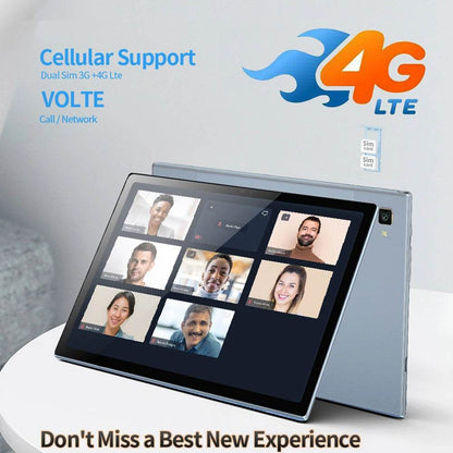 2024 Global Version 5G WiFi Tablets 10.1 Inch 4G LTE Phone Call Dual SIM Dual WiFi Octa Core 8GB RAM 128GB ROM Education Tablet - Price Value Store