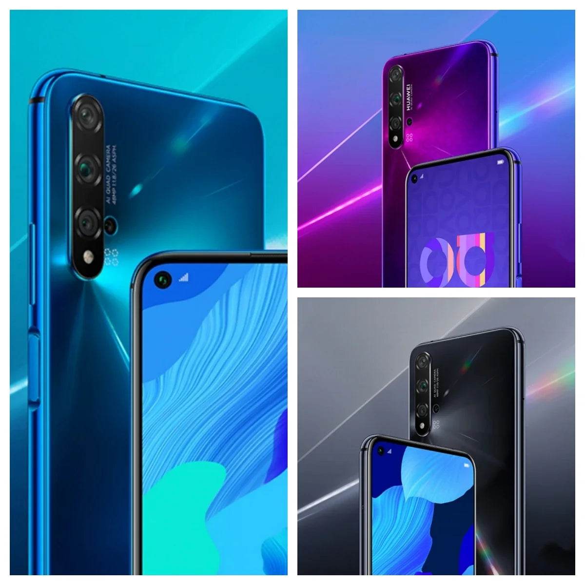 Global Version,HUAWEI-Nova 5T,Smartphone Android,6.26 inch,256GB ROM,Google Play Store,Mobile phones,48MP,4G Network,Cellphones - Price Value Store