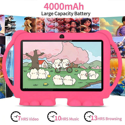 2025 New 7 Inch 5G WIFI Children's Tablet 4GB RAM 64GB ROM Portable Mini Tablet Quad Core Dual Camera 4000mAh Android 13 - Price Value Store