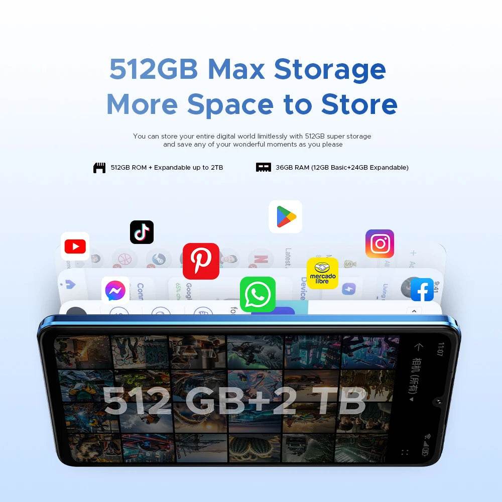 DOOGEE Note59 Pro+ 5G Smartphone Android 15 Global Version 6250mAh Battery 6.75'' 120Hz Display 12GB 512GB Mobile Phone NFC - Price Value Store