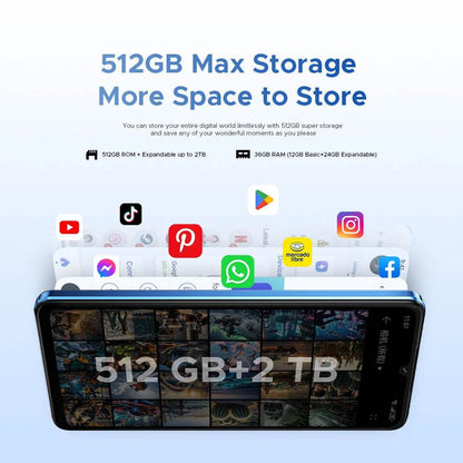DOOGEE Note59 Pro+ 5G Smartphone Android 15 Global Version 6250mAh Battery 6.75'' 120Hz Display 12GB 512GB Mobile Phone NFC - Price Value Store