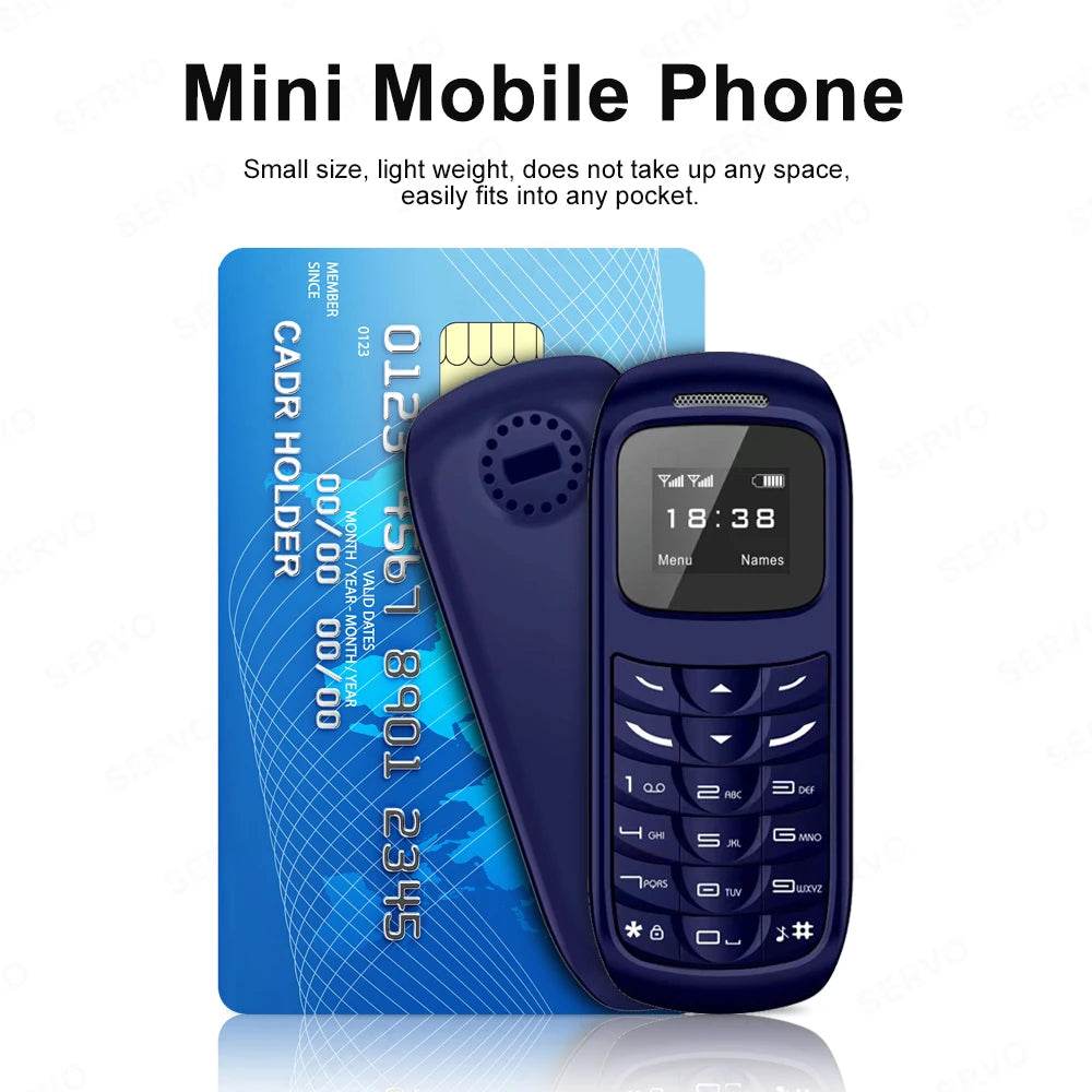 SERVO 2G GSM Mini Mobile Phone 2 SIM Card Auto Call Record Bluetooth Call Magic Voice Low Radiation Portable Cellphone Blacklist - Price Value Store