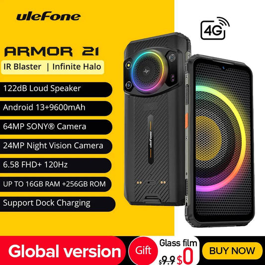 (2023 New) Ulefone Armor 21 Smartphone, G99 Android 13, 16GB RAM, 256GB ROM, Rugged Phone, 64MP, 9600mAh, Mobile phone, Global - Price Value Store