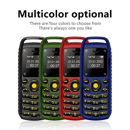 SERVO Mini Mobile Phone 2 SIM Cards Magic Voice Bluetooth Dialing Blacklist Low Radiation Smallest Button Cellphones Four Colors - Price Value Store