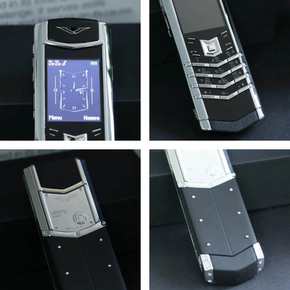 Elegant Metal Signature Handmade Mobile Phone Dual SIM Bluetooth Dialer Ebook Luxury Feature Classic Senior Phone for Elderly - Price Value Store