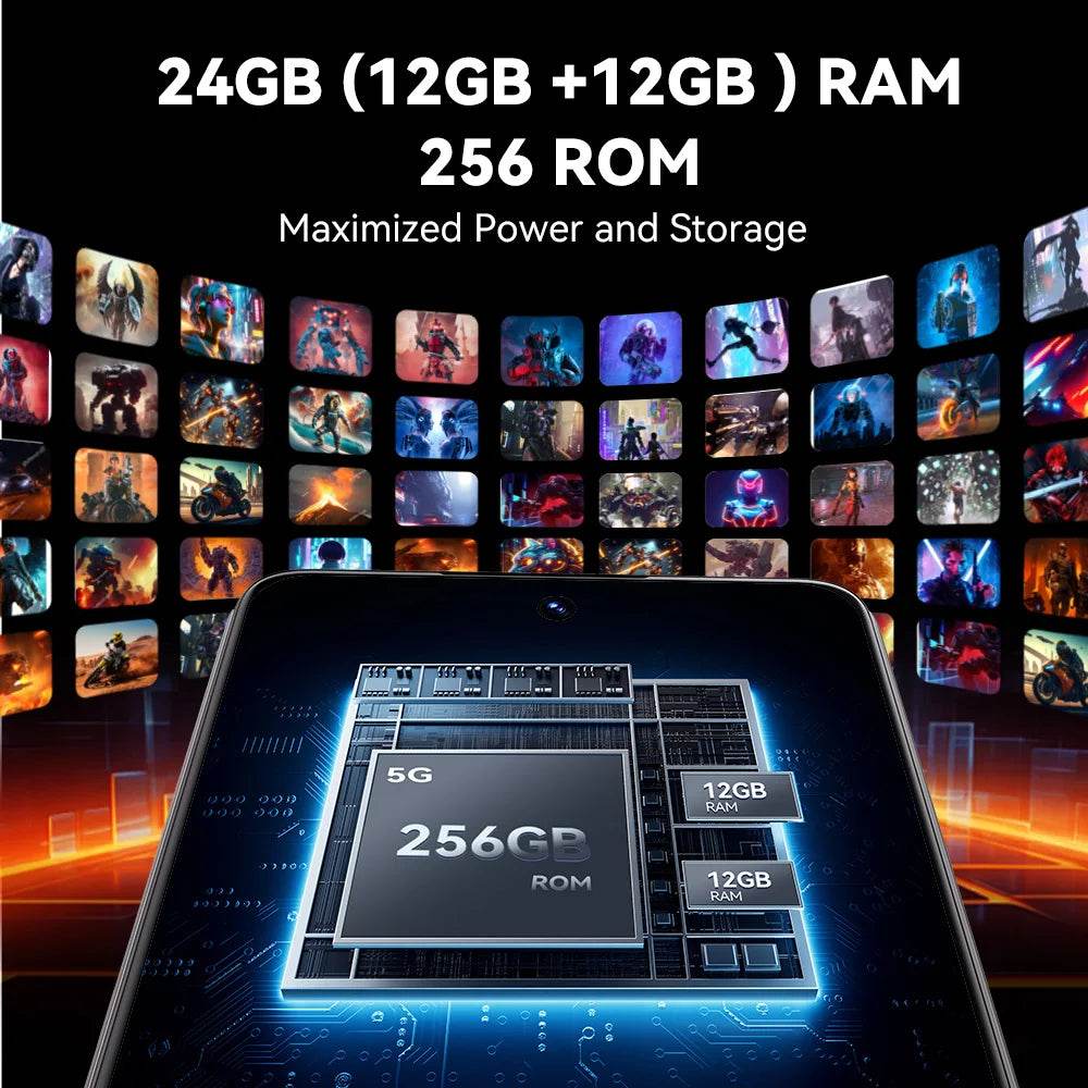 5G Smartphone CUBOT MAX 5, Dimensity 8200 4nm 3.1GHz, 6.95-inch 144Hz Large Screen, Gaming Phone, 24GB RAM(12GB+12GB), 256GB ROM - Price Value Store