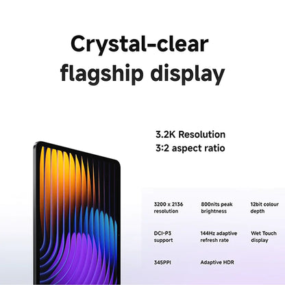 Global Version Xiaomi Pad 7 Snapdragon 7+ Gen 3 Octa-core CPU Tablet 8850mAh 13MP Camera 11.2" 3.2K Display 144Hz 45W Charging