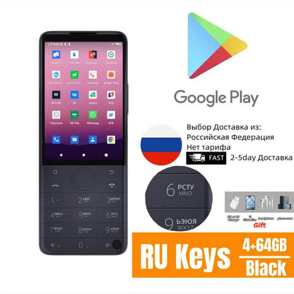 New Qin F22 Pro Smart Touch ScreenPhone Wifi 5G+3.5 Inch 4GB 64GB Add Google Store Android QinGlobal Version Mobile Phone - Price Value Store