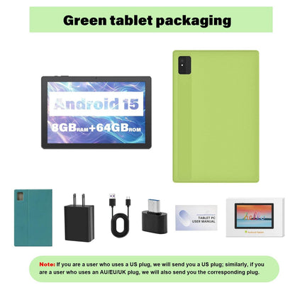 ANRY 2025 Android 15 IPS Display 10.1 Inch 8GB(4+4 Expand) RAM+64GB ROM Tablet 5000Mah Dual Camera 5GWifi A523 Octa-core Tablets - Price Value Store
