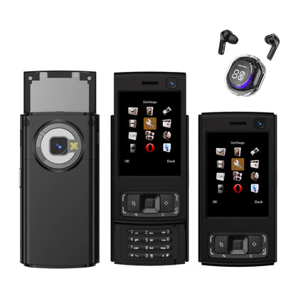 SERVO N95 PRO Mini Slider Mobile Phone 2.0" Display GSM 2 SIM Card Speed Dial Magic Voice Wireless Radio Small Cellphones Type-C