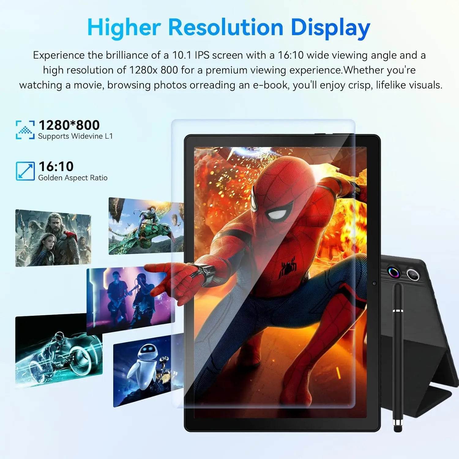 URAO A10L Android 14 Tablet 10.1-inch 12GB RAM 64GB ROM Octa-Core 5G WiFi with Keyboard Mouse Touch Pen Headset Case Tablet Kit - Price Value Store