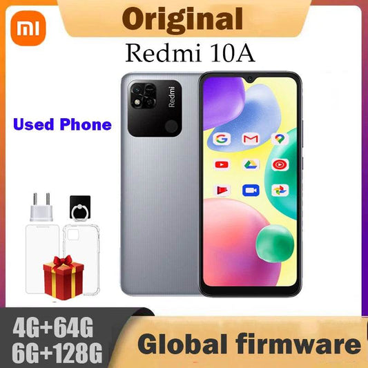 Smartphone 10A 6GB 128GB Original Xiaomi Redmi Global 6.53' HD Display Helio G25 Octa Core 13MP Fingerprint 5000mAh used phone - Price Value Store