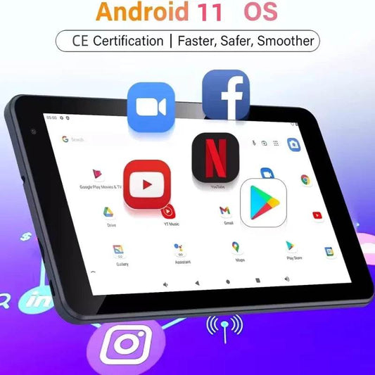 Support GPS RAM 1GB DDR3+16GB 7 INCH 717QW Android 11 3G Phone Tablet For Kids 2* SIM Card 1024x600 IPS WIFI SC7731 Quad-Core - Price Value Store