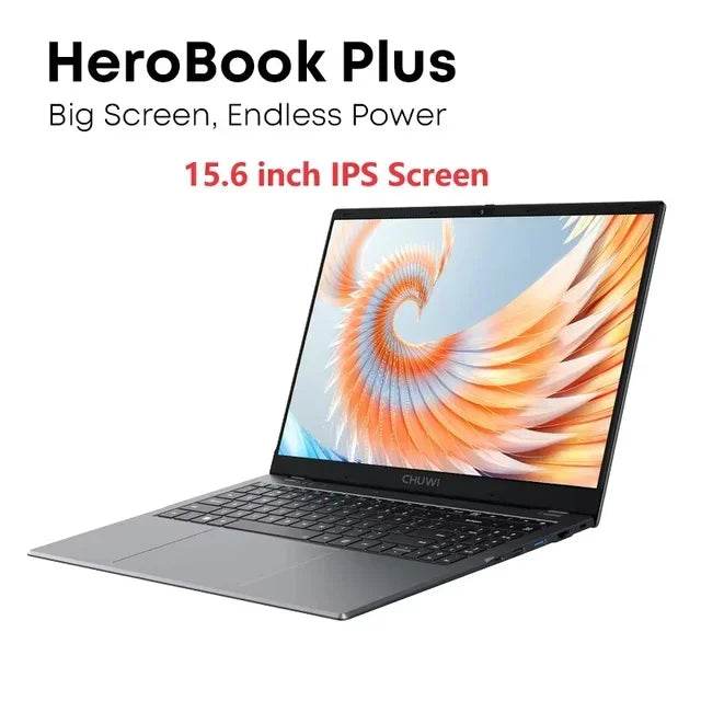 CHUWI HeroBook Plus 15.6'' Laptop 256GB SSD 8GB RAM, Windows 11 Laptop, 1TB SSD Expand, Intel Celeron N4020, 2K FHD IPS Display - Price Value Store