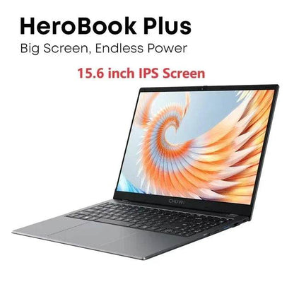 CHUWI HeroBook Plus 15.6'' Laptop 256GB SSD 8GB RAM, Windows 11 Laptop, 1TB SSD Expand, Intel Celeron N4020, 2K FHD IPS Display - Price Value Store