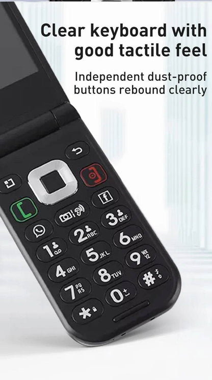 TIQ Q3 Flip Touch Screen Android 8 MTK6739 Google Play 2.8 Inch 3GB 32GB Mobile Phone - Price Value Store