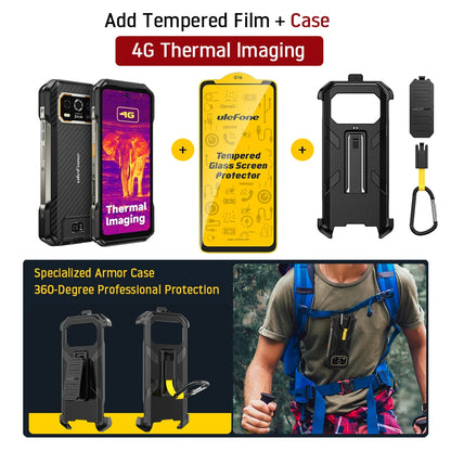 Ulefone Armor 27T 4G THERMAL BY FLIR® Rugged Phone 10600mAh Up to 24GB+256GB  6.78"FHD 120Hz Night Vision Android 14 Smartphone