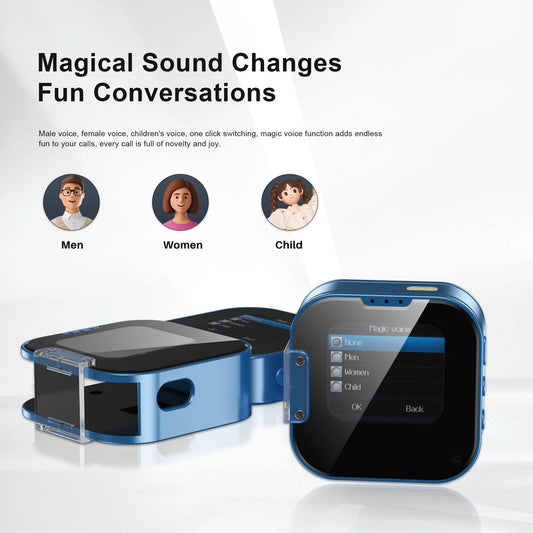 SERVO i19 Rotate Mini Touch Mobile Phone Dual SIM Standby Bluetooth Dialer MP4 Player Magic Voice 2G Small Rotating Screen Phone - Price Value Store