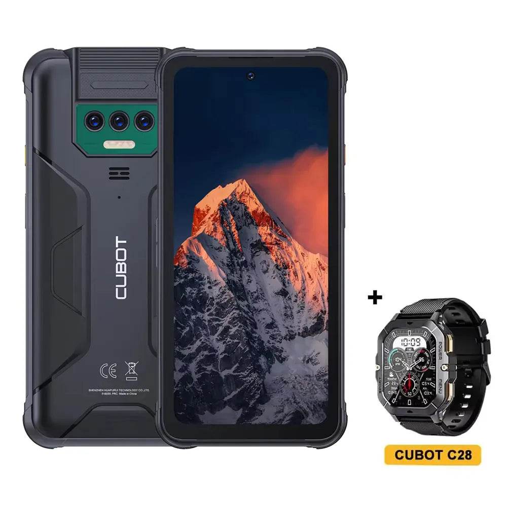 Cubot KingKong 8 Smartphone (6+6GB) RAM+256GB ROM 10600mAh Battery Dual LED Torch 48MP Rear Camera NFC Fingerprint Mobile Phone - Price Value Store