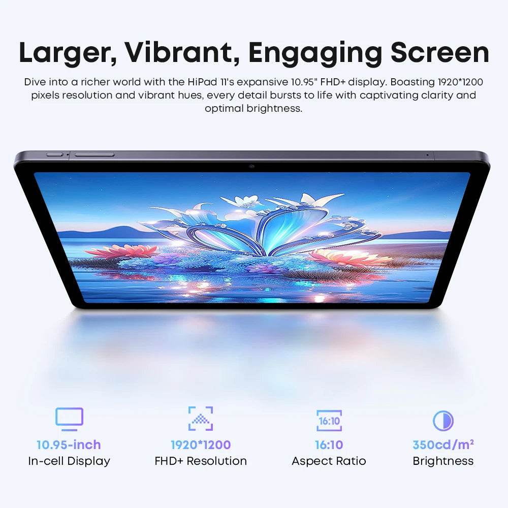 CHUWI HiPad 11 Tablet 10.95inch 1920x1200 FHD 4G LTE Unisoc T616 6GB LPDDR4 128GB Android 14 Tablet PC for Gaming Widevine L1 - Price Value Store