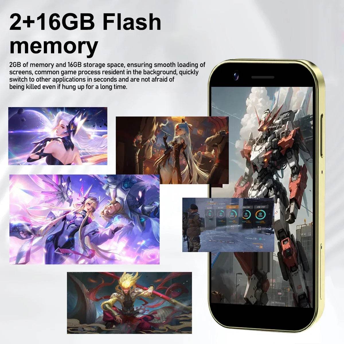 FUFFI-Mini Phone S24U, 3.5 inch,Google Play,16GB ROM,2GB RAM,Smartphone Android 2250mAh Mobile phones 2+5MP,Original Cell phone - Price Value Store