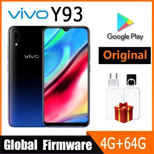 VIVO Y93 Smartphone Global firmware 4GB 64GB Octa core Android 8.1 6.2'' Camera 13MP+2.0MP Face ID cellphone Dual SIM Used Phone - Price Value Store