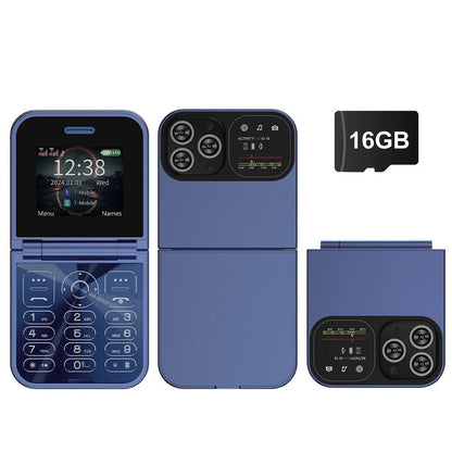 SERVO F15 Mini Small Flip Mobile Phone 2 SIM Standby Speed Dial Magic Voice Flashlight Call Recording 2G GSM Cute Fold Cellphone - Price Value Store