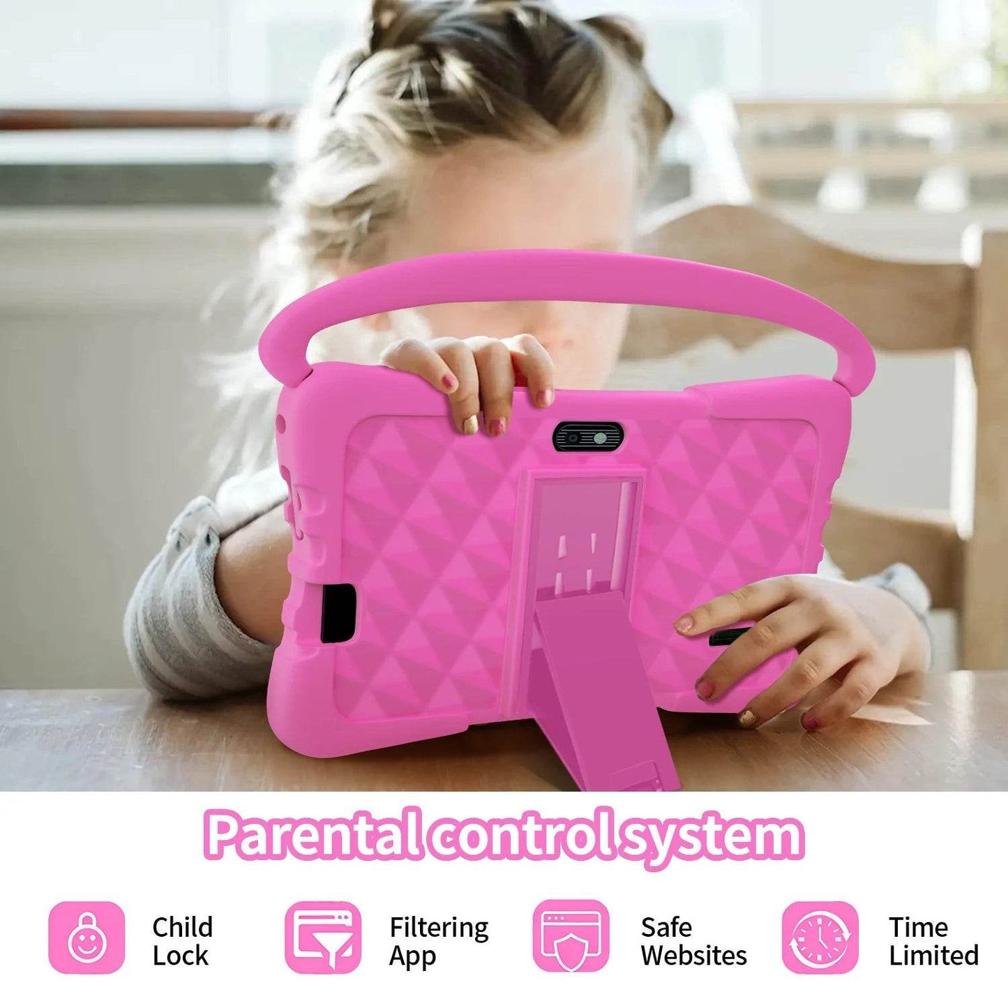 Kids Tablet 7 inch Android Tablet for Kids 64GB, Toddler Tablets with Shockproof Case, Parent Control, Bluetooth, WiFi, - Price Value Store