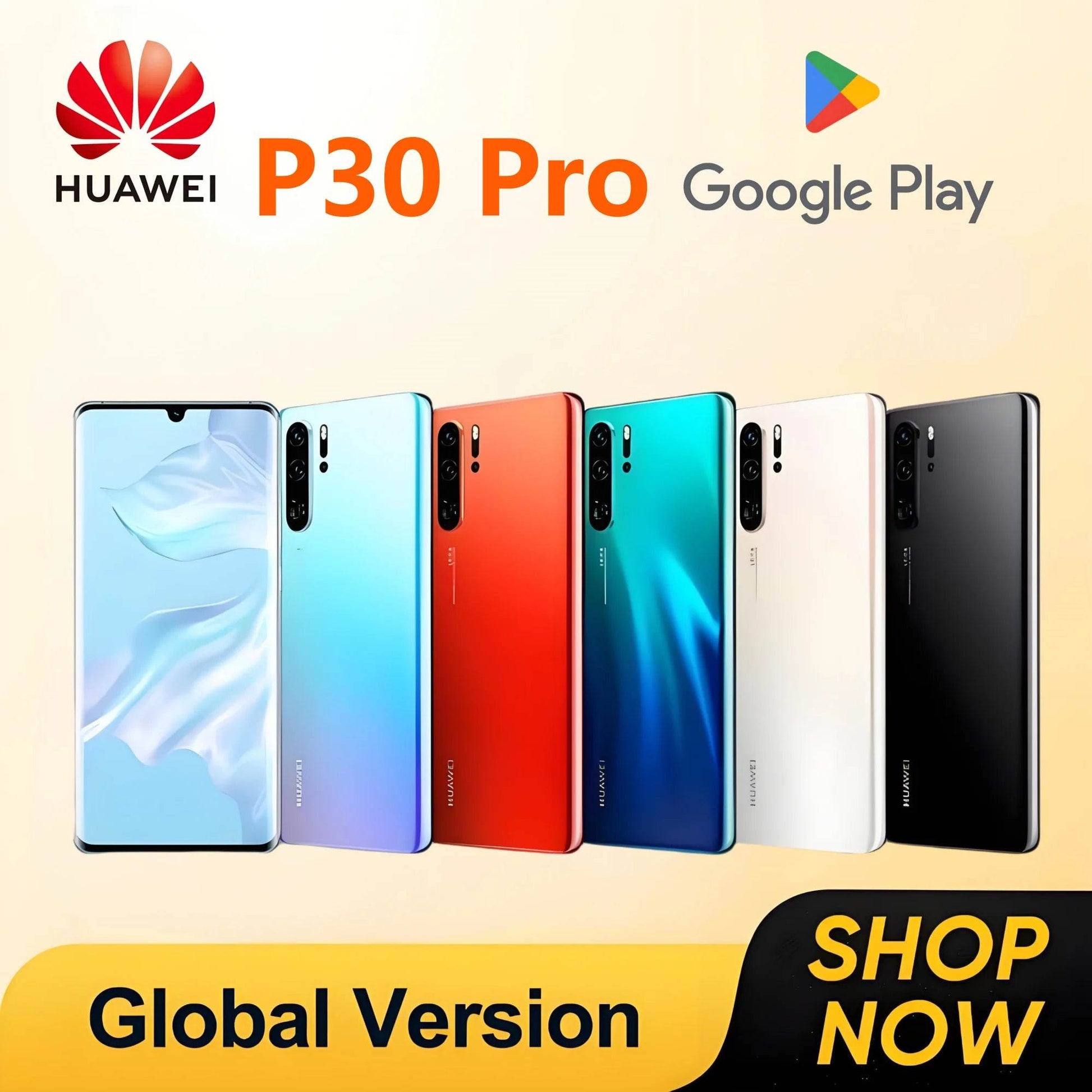 Global HUAWEI P30 Pro Smartphone Android 6.47 inch 8GB+128GB/512GB Cellphones Dual SIM 4200mAh Google Play Store Mobile phones - Price Value Store