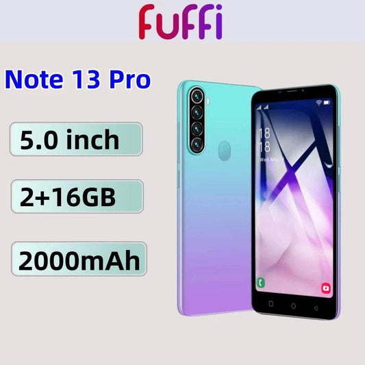 FUFFI Note 13 Pro Cell phone 16GB ROM 2GB RAM 5.0 inch Google Play Store Smartphone Android Dual SIM 2+8MP Camera Mobile phones - Price Value Store