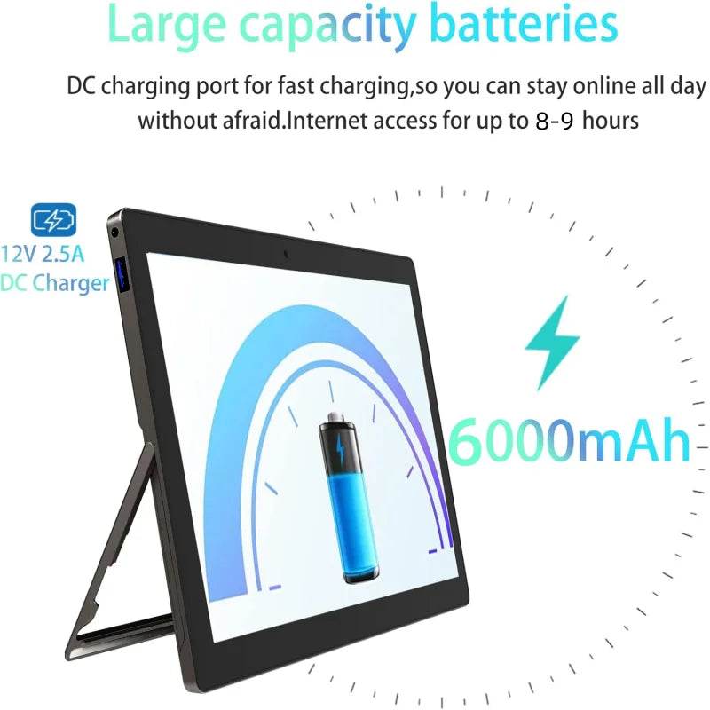 2025 New 11.6 Inch Windows 10 Tablets Intel Celeron N4120 1920 x 1080 IPS 8GB DDR3-RAM 512GB EMMC ROM 2 x USB 3.0 WIFI - Price Value Store