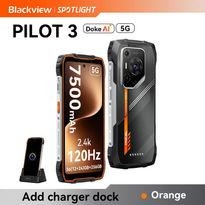 [World Premiere ]Blackview OSCAL PILOT 3 5G AI Rugged Smartphone MTK 6300, 6.78" 2.4K Display 120Hz, 12GB 256GB, 7500Amh Phones