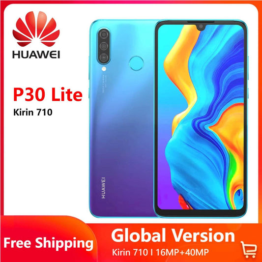 HUAWEI P30 Lite Smartphone Android Phone 6.15 inch 128GB ROM 6GB RAM 48MP+32MP Cell phone Google Play Unlocked Mobile phones - Price Value Store