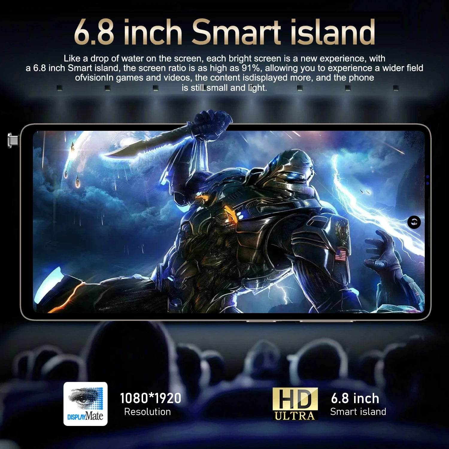 FUFFI S25 Pro Smartphone 5G Cellphones Android 12,6.8 inch Screen,12+512GB,24+48MP Mobile phone 5800mAh Google Play Store,Phone - Price Value Store