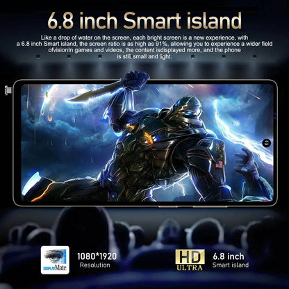 FUFFI S25 Pro Smartphone 5G Cellphones Android 12,6.8 inch Screen,12+512GB,24+48MP Mobile phone 5800mAh Google Play Store,Phone - Price Value Store